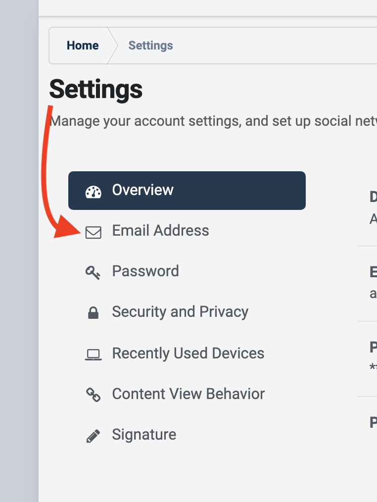 Can't change email address Forum Software Support Questions