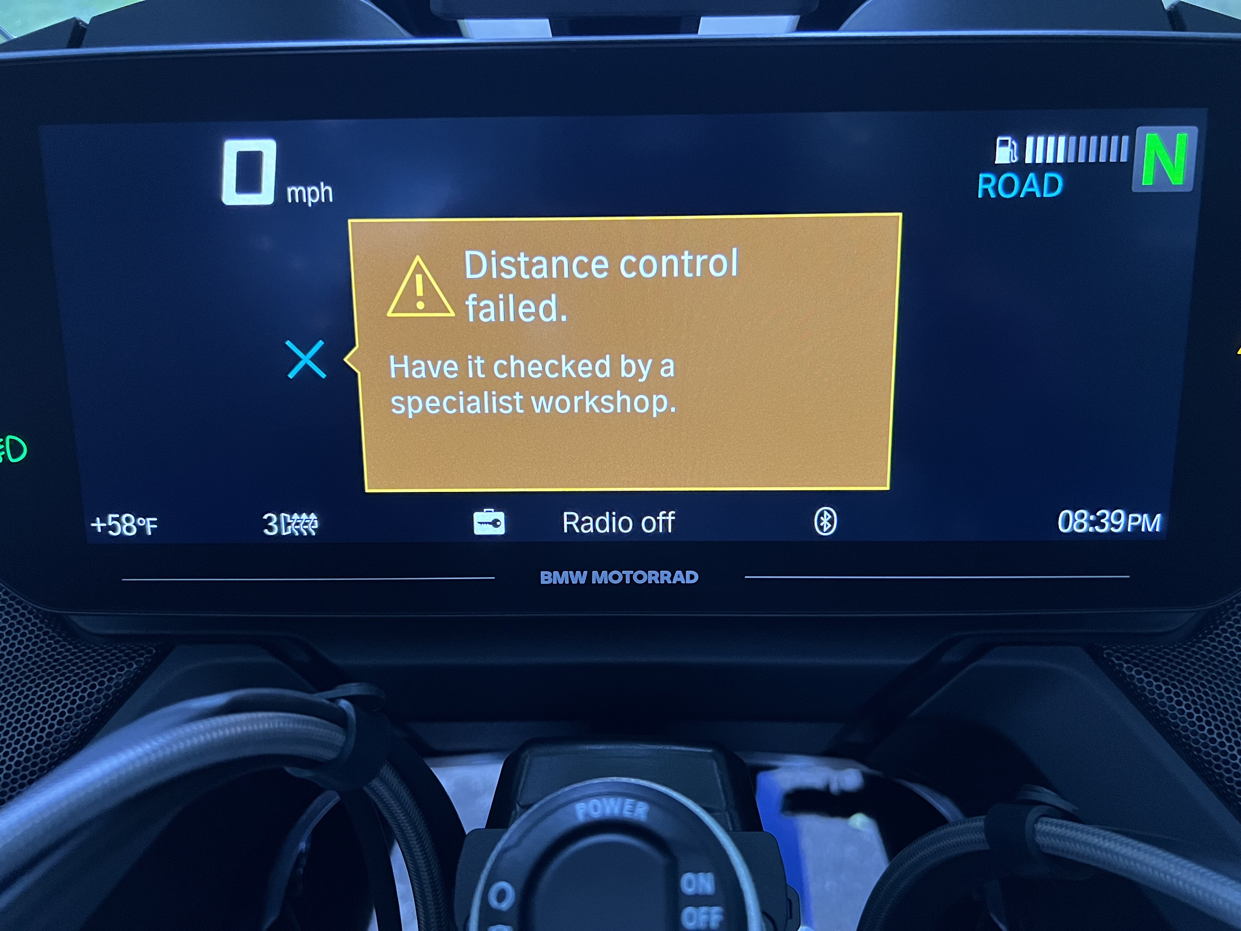 Adaptive cruise control problem. ShiftCam BMWSportTouring