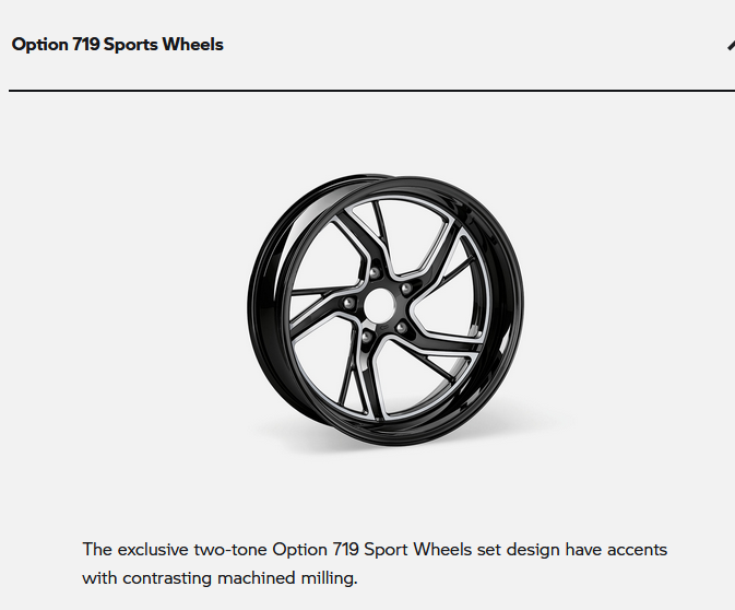 Option 719 wheels, 