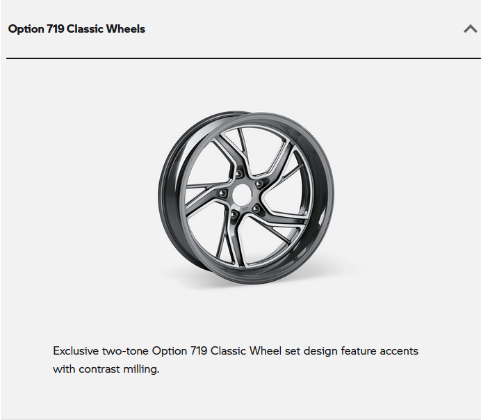 Option 719 wheels, 