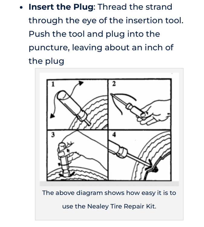 Tire repair Nealey vs. Tire Plugger Motorcycle Talk BMWSportTouring