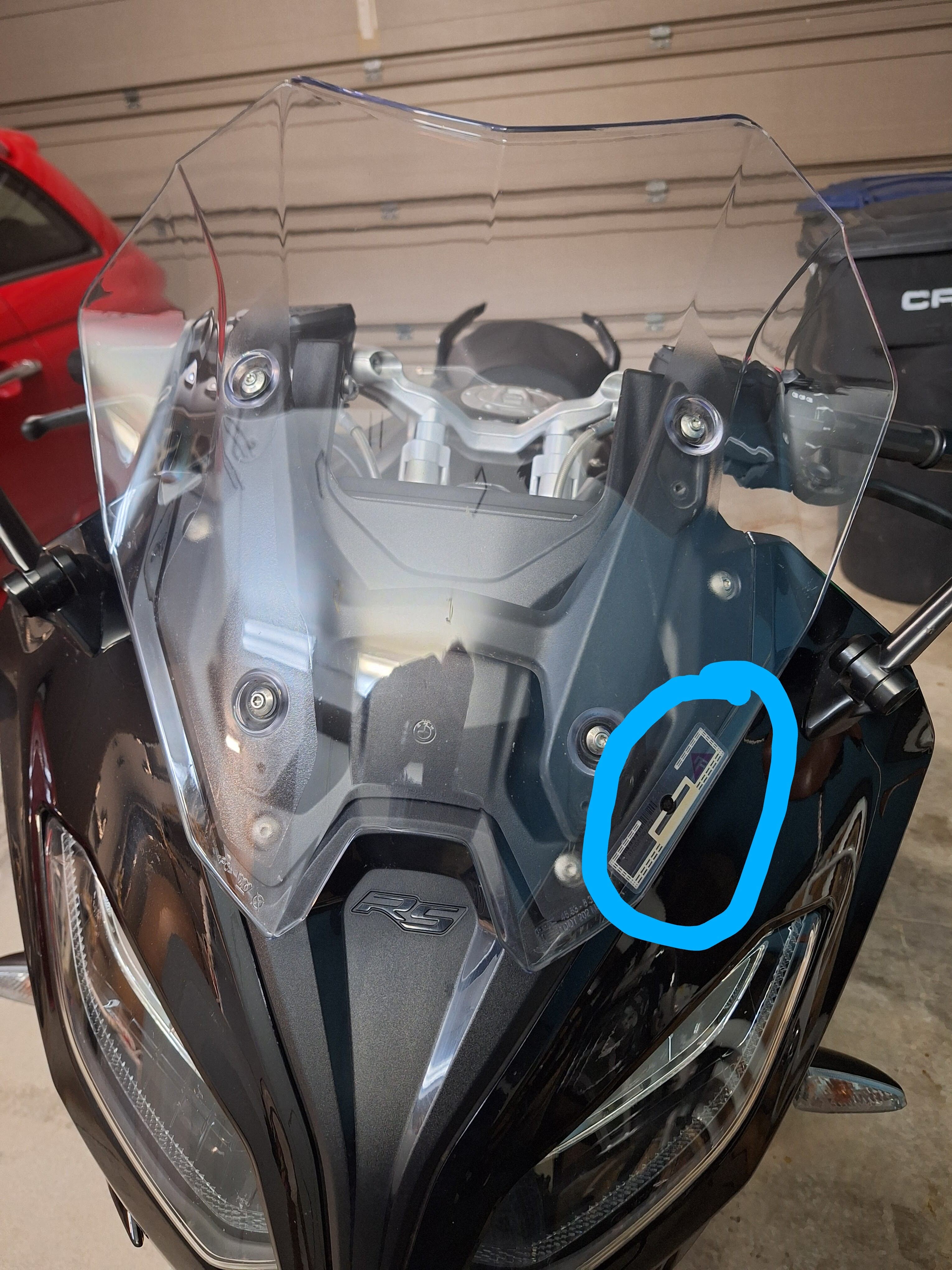 Where to put toll road sticker? - Motorcycle Talk - BMWSportTouring